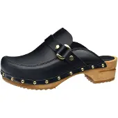 Sanita Wood-Lillen Open Clog Black Gr.39