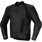 Alpinestars Missile V3 Motorrad Lederjacke, schwarz, 60