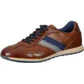Bugatti Herren Echtleder Sneaker cognac / navy, Herren:40 EU