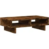 vidaXL Monitorständer Räuchereiche 50x27x15 cm Holzwerkstoff