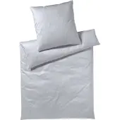 Elegante Bettwäsche Kissenbezug 6800 Solid Farbe silber Größe 80x80cm Reine Baumwolle