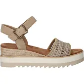 Toms , Champagner-Metallic-Korbgeflecht, Wildleder, 43.5 EU