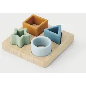 TickiT 54553, Bambus, Silikon, Blau, Hellblau, Hellgrün, Orange, Holz