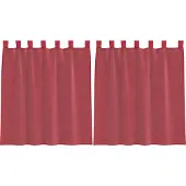 vidaXL Voile Vorhänge mit Schlaufen 2 Stk. Weinrot 140x140 cm