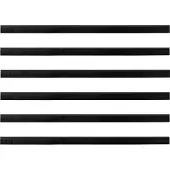 vidaXL Selbstklebende Türbürstendichtungen 6 stk. Schwarz 100 cm