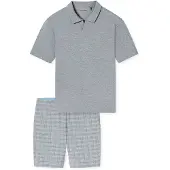 Schiesser Herren Pyjama Selected Premium JacquardSchlafanzug, Pyjama Set, Nachtwäsche