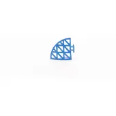 Softee 5 blaue PVC--Seitenfliesen – Ecke – mehrfarbig