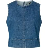Pieces Pcsilke Denim Oberteil | Blau | XS