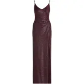Vera Mont Abendkleid mit Seitenschlitzen in Dark Red/Grey | Gr.: 38