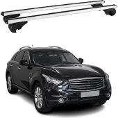 Omtec Dachträger für Infiniti QX70 2013-2021 Gepäckträger Grundträger Alu Grau 2x