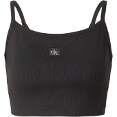Calvin Klein Jeans Top LV047F221G Schwarz Slim Fit