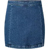 Pieces Pcsilke Hw Geschlitzter Minirock | Blau | L