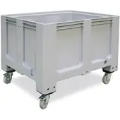 BRB-Lagertechnik BRB Palettenbox, 4 Rollen, 610 Liter, 1200x1000x915 mm, Tiefkühlhaus geeignet, grau