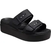 Crocs Brooklyn Low Wedge Sandal 207431-001, Badelatschen, Damen, Schwarz, Größe: 36/37