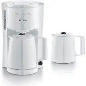 Severin KA 9309, Filterkaffeemaschine, 1 l, Gemahlener Kaffee, 1000 W, Weiß