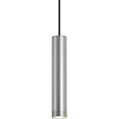 QAZQA Design-Pendelleuchte Gunmetal GU10 50mm IP44 - Tuba