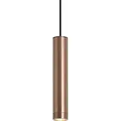 QAZQA Design-Pendelleuchte Dunkelbronze GU10 50mm IP44 - Tuba