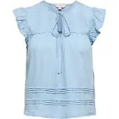 ONLY Jeansbluse in Hellblau - L
