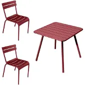 Fermob LUXEMBOURG Balkonmöbel-Set 3tlg. 80x80cm Tisch