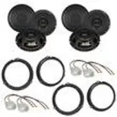 Crunch DSX62 Koaxial 2-Wege Lautsprecher Einbauset für Ford C-Max DXA