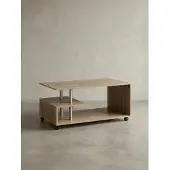 KADIMA DESIGN Couchtisch "Eleganza", Stilvoll, geräumige Ablageflächen, Melaminharzbeschichtung. 105x60x48 cm |