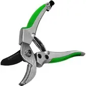 GRUNTEK Gartenschere TUKANE, Amboss, Aluminiumgriff mit Softgrip, Schneidleistung bis 18 mm Ø
