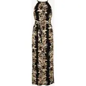 Apricot Maxikleid "Neckholder Maxikleid" mit Gürtel