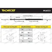 Monroe Gasfeder Motorhaubendämpfer 736mm für TOYOTA Camry Limousine (V3) 315N ML6323