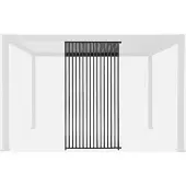 Sweeek - Vertikale Lamellenwand 130cm für Pergola Triomphe - Anthrazit
