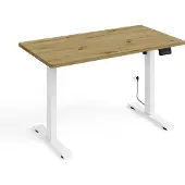 BIM Sp. z o.o. Schreibtisch Ergo , Holzoptik und Weiß, 65cm