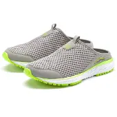 Le jogger Sabot Clog, Pantolette, Schlappen, Slip-On-Sneaker hellgrau Größe 38