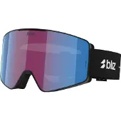 Bliz - Skibrille - G001 Matte Black Violet Blue aus Wolle - schwarz