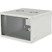 Intellinet 19" Wandverteiler, Basic Line, 6 HE, 353 (H) x 540 (B) x 560 (T) mm, Flatpack, Schutzklasse IP20, grau, Wandmontiertes Regal, 6U, 50 kg, 11 kg, Grau