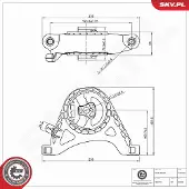 ESEN SKV Lagerung, Motor 75SKV092