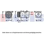 AKS Dasis Kompressor, Klimaanlage 852642N