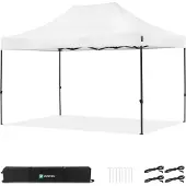 Vonroc Partyzelt – 3 × 4,5 m – Premium Easy-Up Partyzelt | Weiß