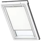 Velux Verdunkelungsrollo uni weiß manuell Rahmen aluminium DKL Y47 1025S