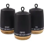 Maestro 3er-Set Keramikbehälter für Kaffee, Tee und Zucker Eco Style MR-20029-03CS