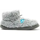 Nuvola . Hausschuhe Herren Damen rutschfester Sohle warm gepolstert bequem grau 34/35 EU - UNBOC