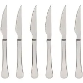 Bergner Munich - 6-teiliges Steakmesser-Set, 23 cm, Edelstahl, silberfarben