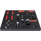 Unior Werkzeugset SOS Rahmenaufbereitung rot, 19-teilig - SET3-2600C-US