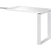 Xora Anstelltisch DIVINO Weiß Hochglanz Erweiterungsmodul pflegeleicht 90x60x74,5 cm