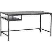Carryhome Büroschreibtisch CÄSAR Modern Schwarz MDF Melamin 140 cm breit 75 cm hoch