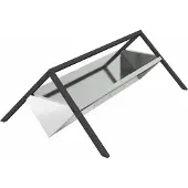 vidaXL Futtertröge für Nutztiere Silber 111 x 76 x 38 cm 10 kg