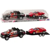 Leantoys Auto Pickup Z Lawet? Naczep? Auto Sportowe Terenowe Zestaw
