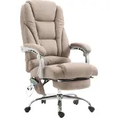 TPFLiving Bürostuhl Pacira Stoff mit Massagefunktion taupe
