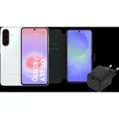 Samsung Galaxy A37 128GB Weiß 5G + Basis-Zubehörset