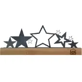 UNUS Sterne-Aufsteller Weihnachtsdeko in Schwarz | Gr.: onesize