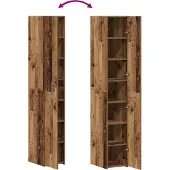 vidaXL Highboard Altholz 30 x 42,5 x 185 cm