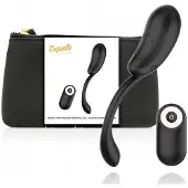 Coquette Remote Control Rechargeable Vibrationsei Black/Gold 18,5 cm
